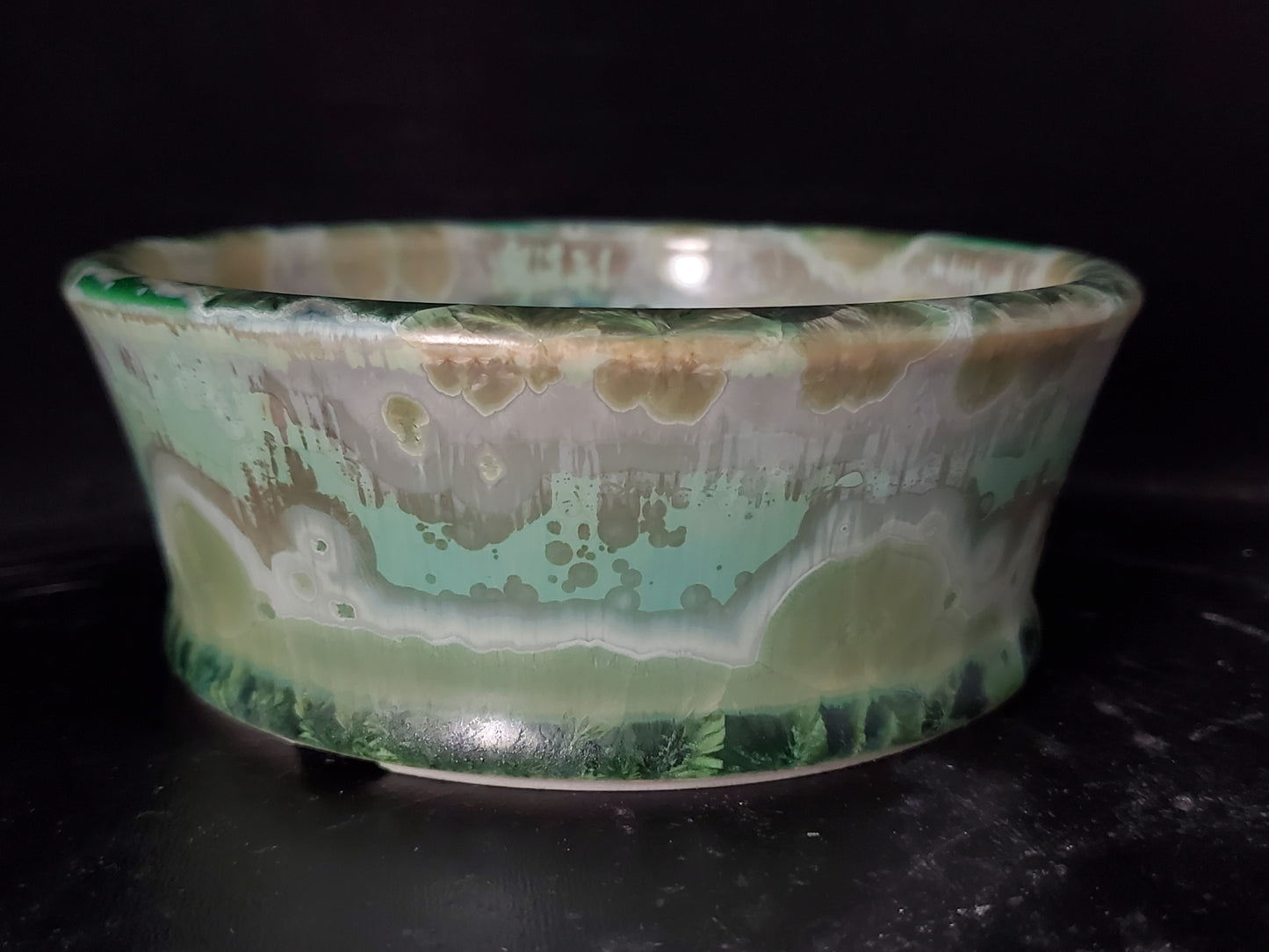 Bonsai Pot Round 10-24-1545  5"w x 2"t