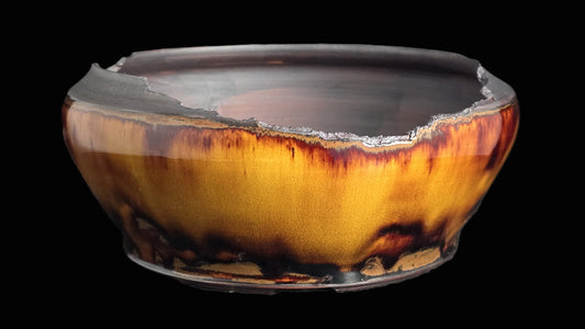 Bonsai Pot Round 8-25-1619 9" X 4" semi cascade