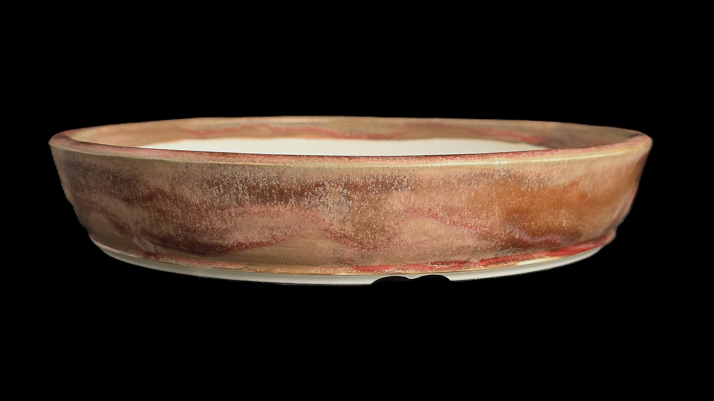 Bonsai Pot Round 8-25-1637 9" X 1.75" Shallow Rustic
