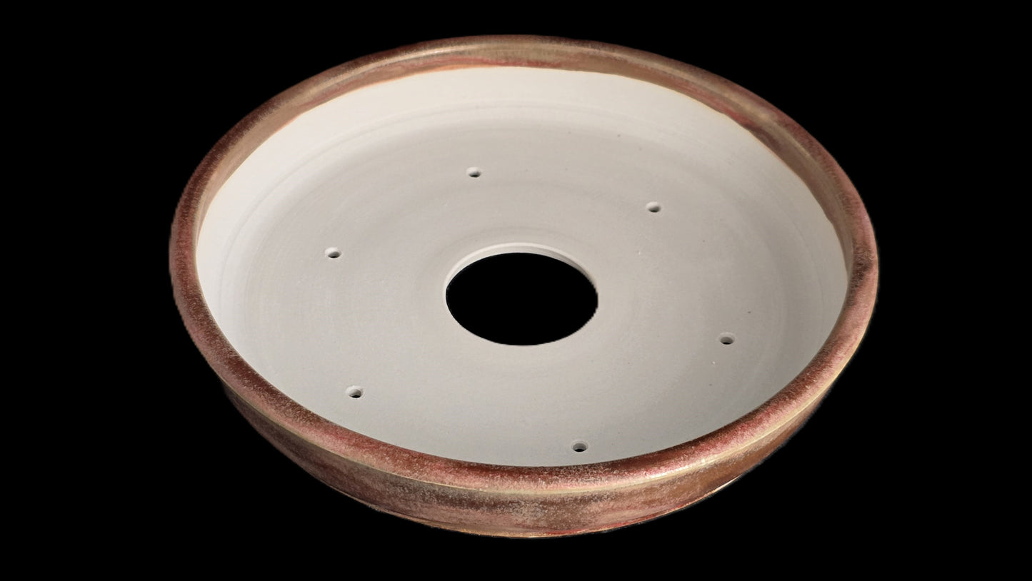 Bonsai Pot Round 8-25-1637 9" X 1.75" Shallow Rustic