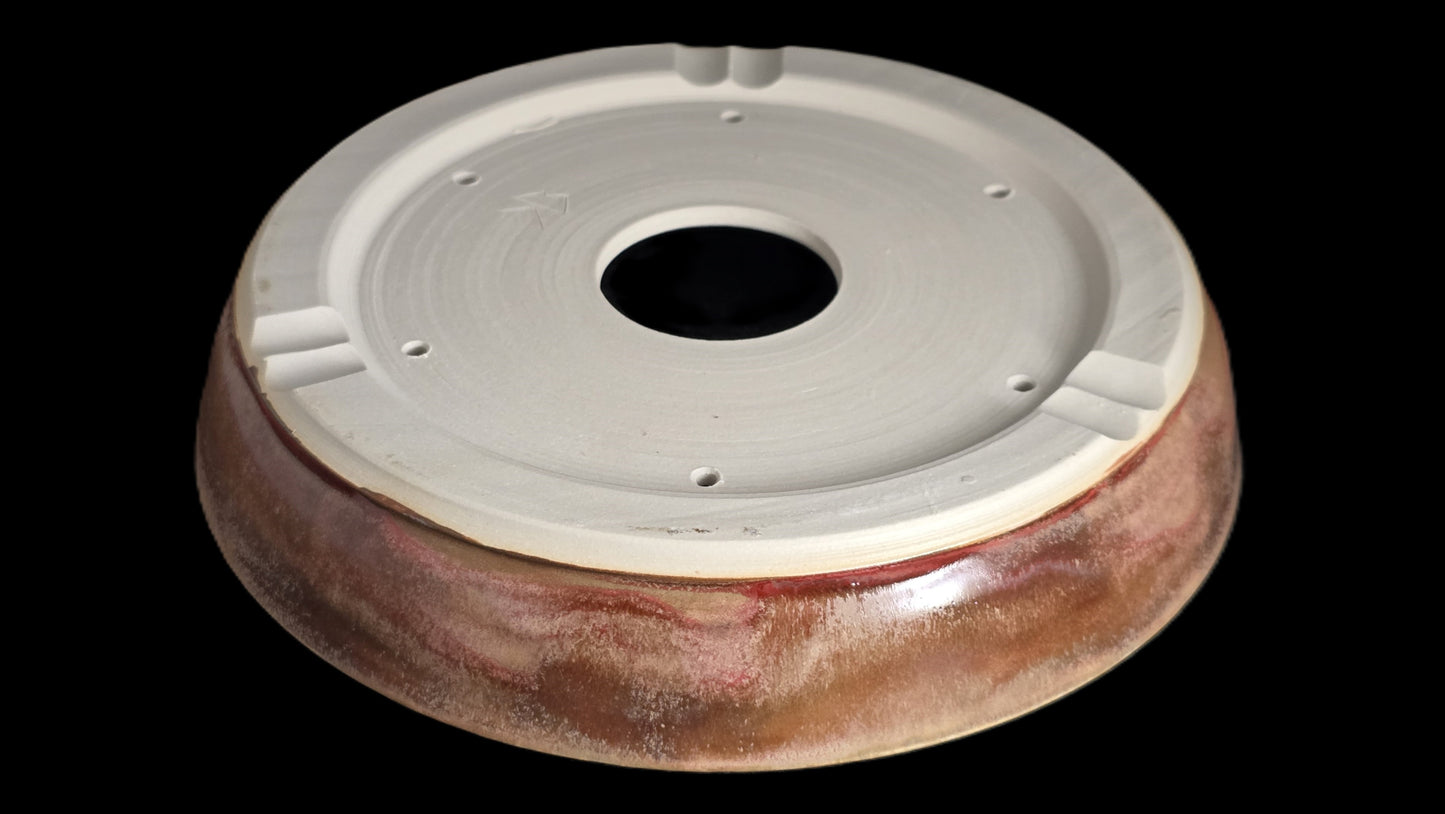Bonsai Pot Round 8-25-1637 9" X 1.75" Shallow Rustic