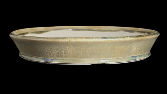 Bonsai Pot Round 8-25-1638 10" X 1.75" satin/matte micro crystalline
