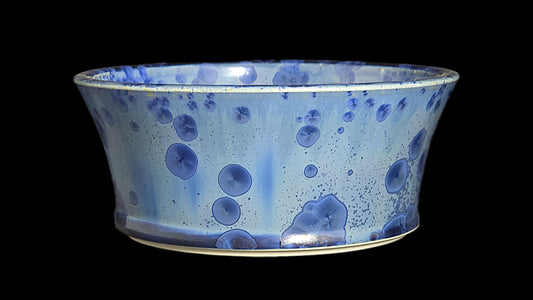 Bonsai Pot Round 8-25-1636 5.75" X 2.5" Crystalline Glazed