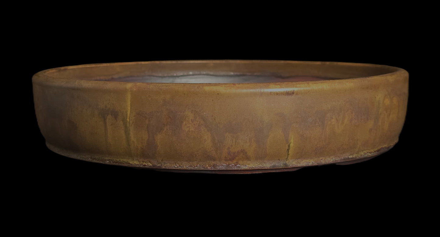 Bonsai Pot Shallow Rustic Round 12-25 - 10" X 2"