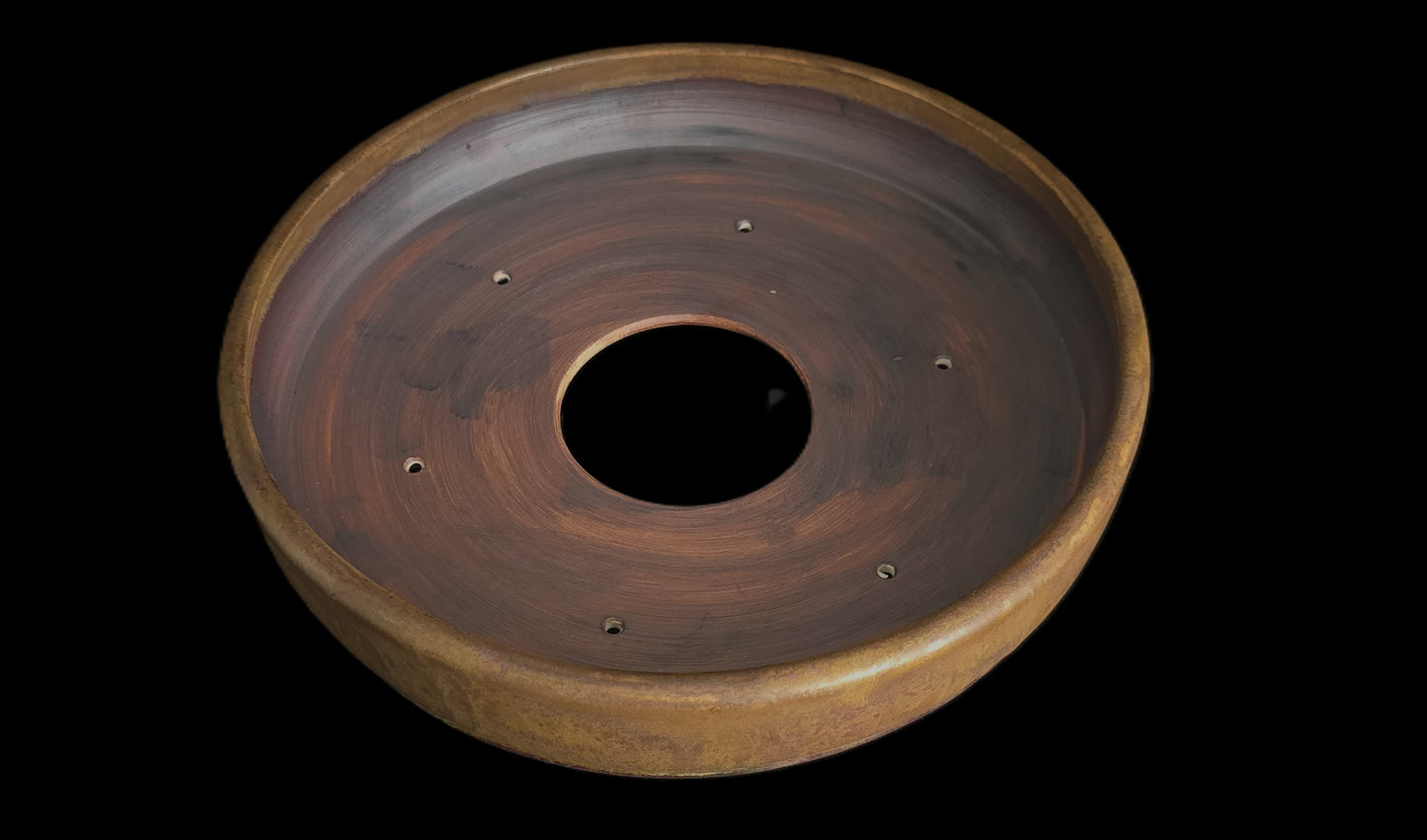 Bonsai Pot Shallow Rustic Round 12-25 - 10" X 2"