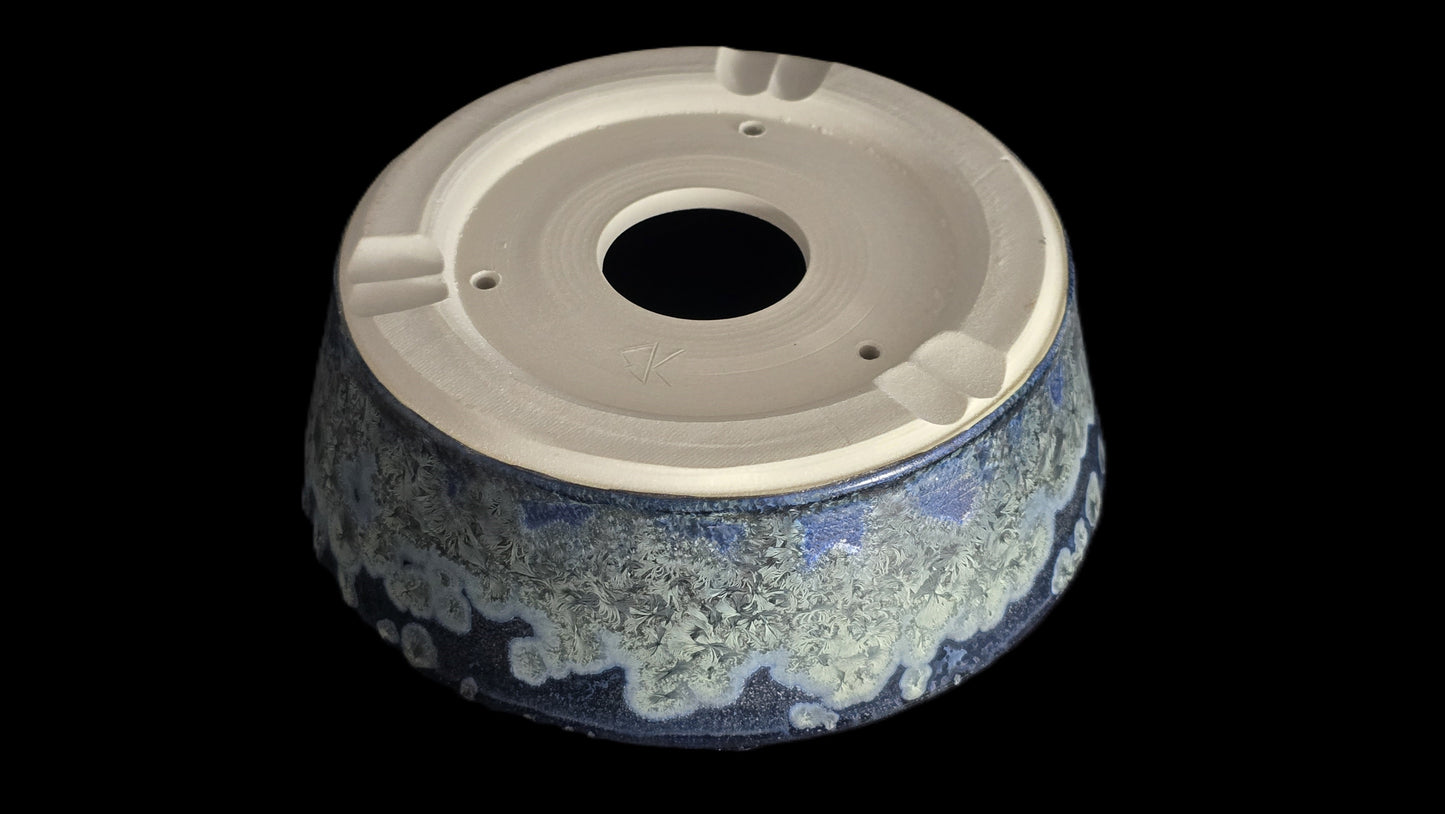 Bonsai Pot, Dark Crystalline Round 12-25 - 7" X 2.25"