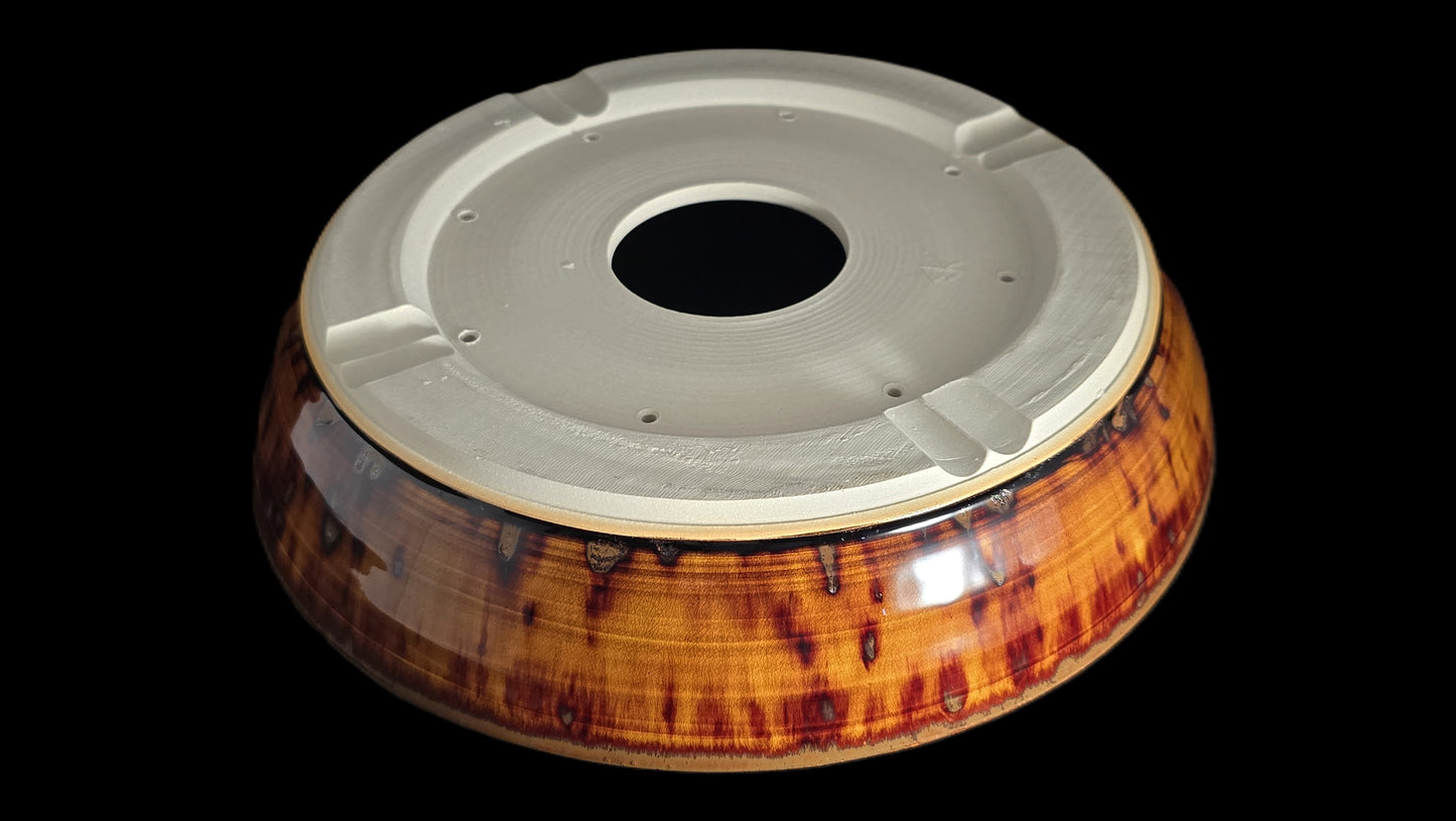 Bonsai Pot, Lava Glaze Round 12-25 - 12.75" X 3"