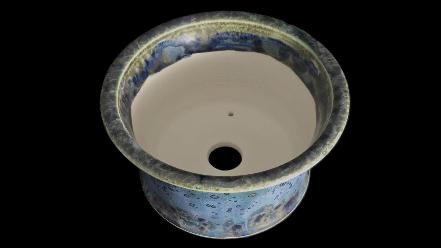 Bonsai Pot, Crystalline Round 12-25 - 7" X 3.75"