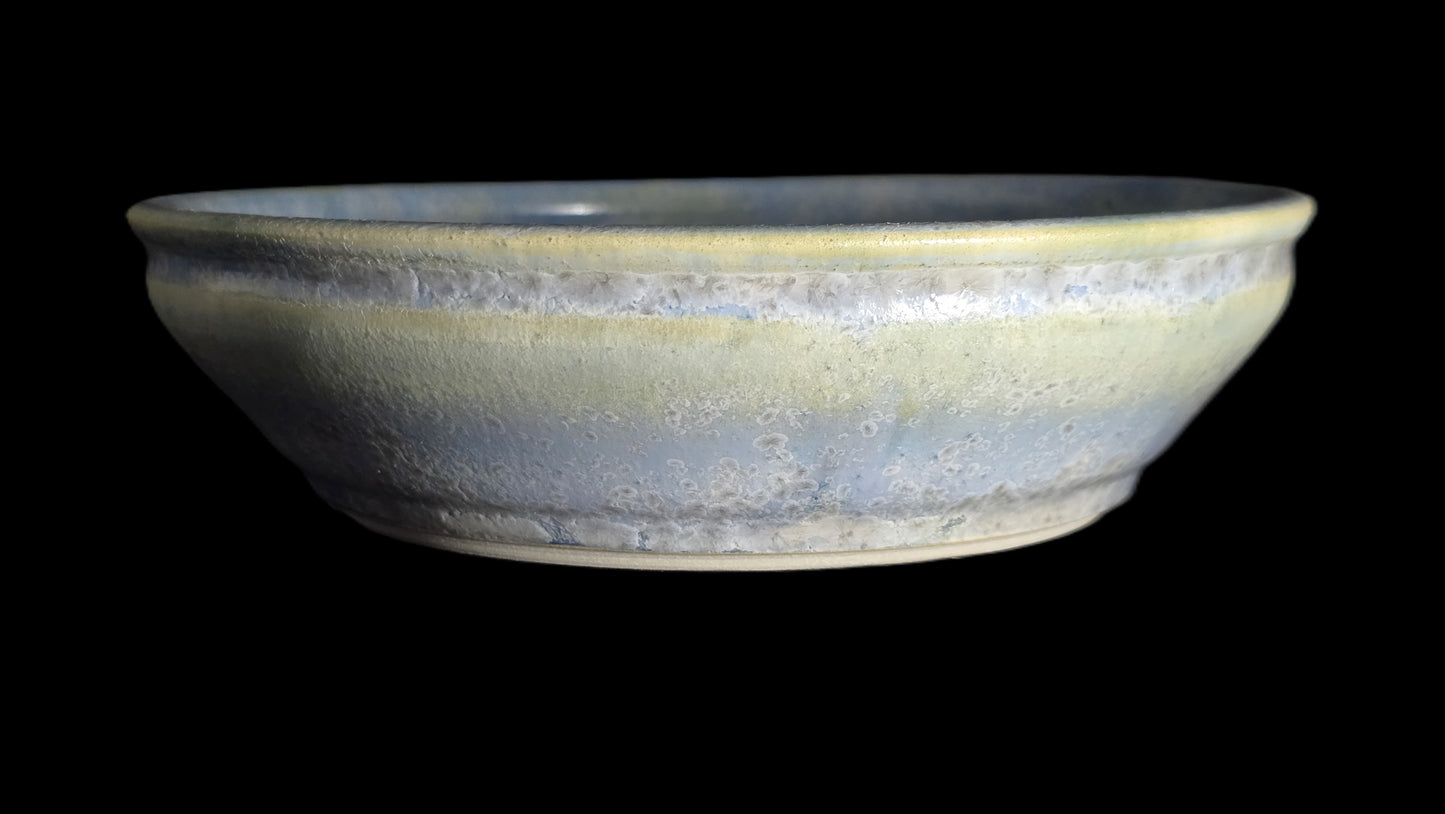 Bonsai Pot, Blue Crystal Round 12-25 - 6.5" X 1.75"