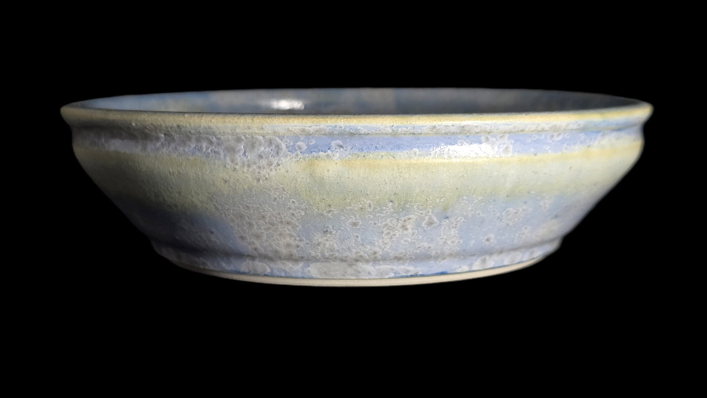 Bonsai Pot, Blue Crystal Round 12-25 - 6.5" X 1.75"