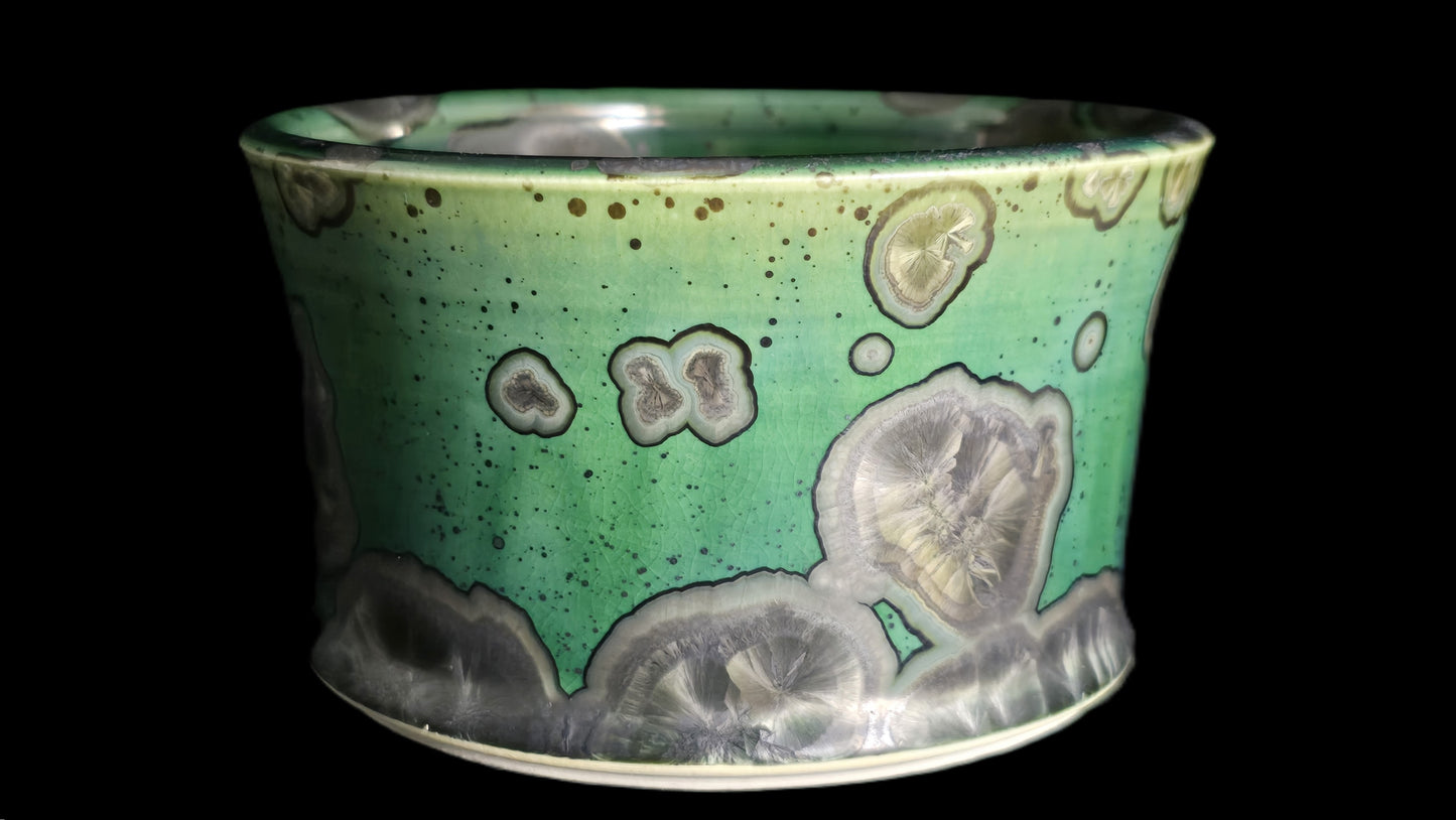 Bonsai Pot, Silver Crystal Round 12-25 - 5" X 3"