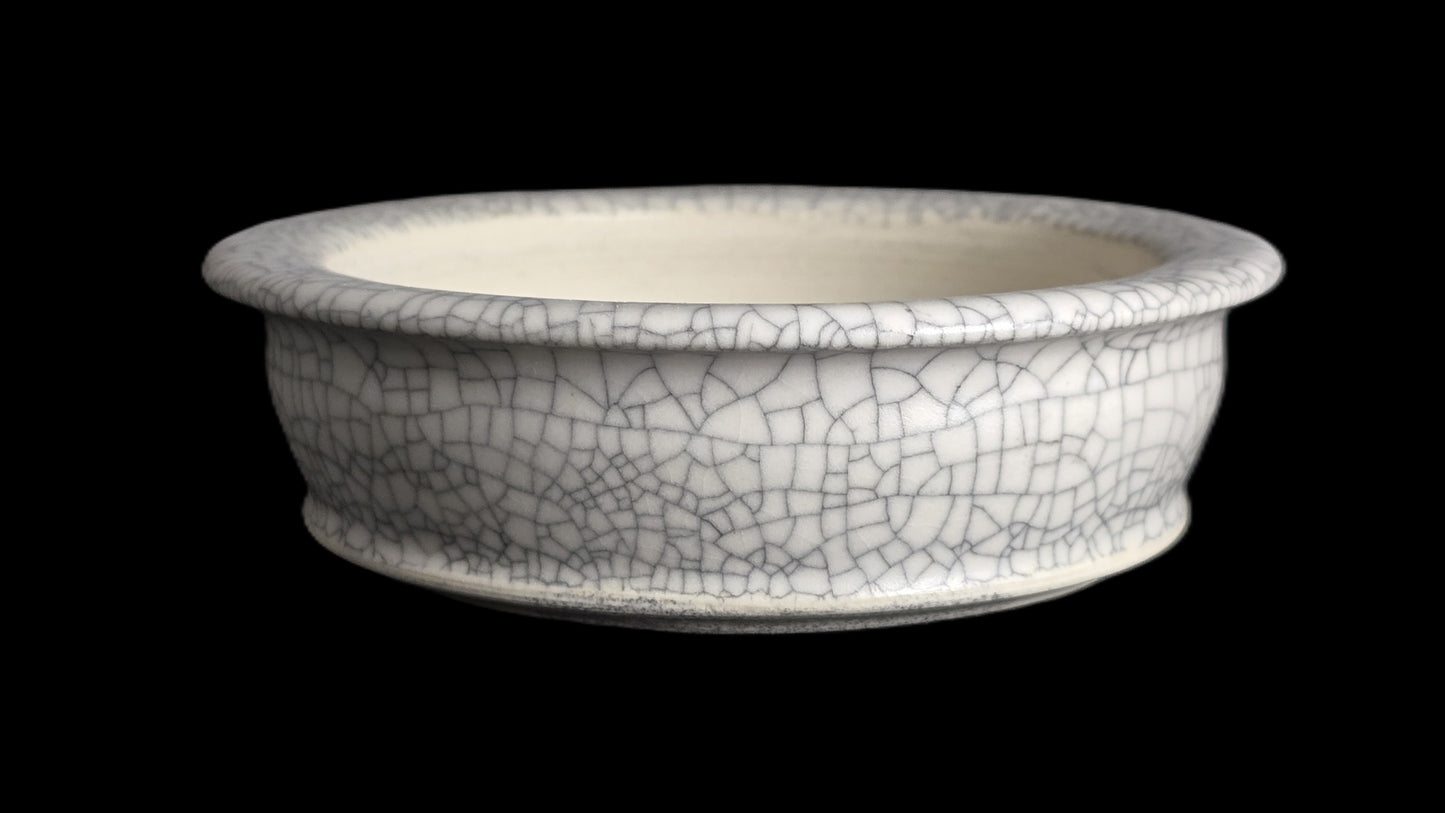 Bonsai Pot, Matte Crackle Round 1-26 - 5" X 1.5"