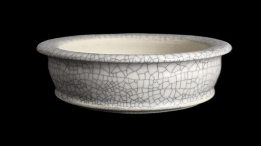 Bonsai Pot, Matte Crackle Round 1-26 - 5" X 1.5"
