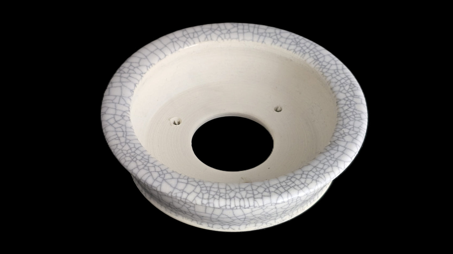 Bonsai Pot, Matte Crackle Round 1-26 - 5" X 1.5"