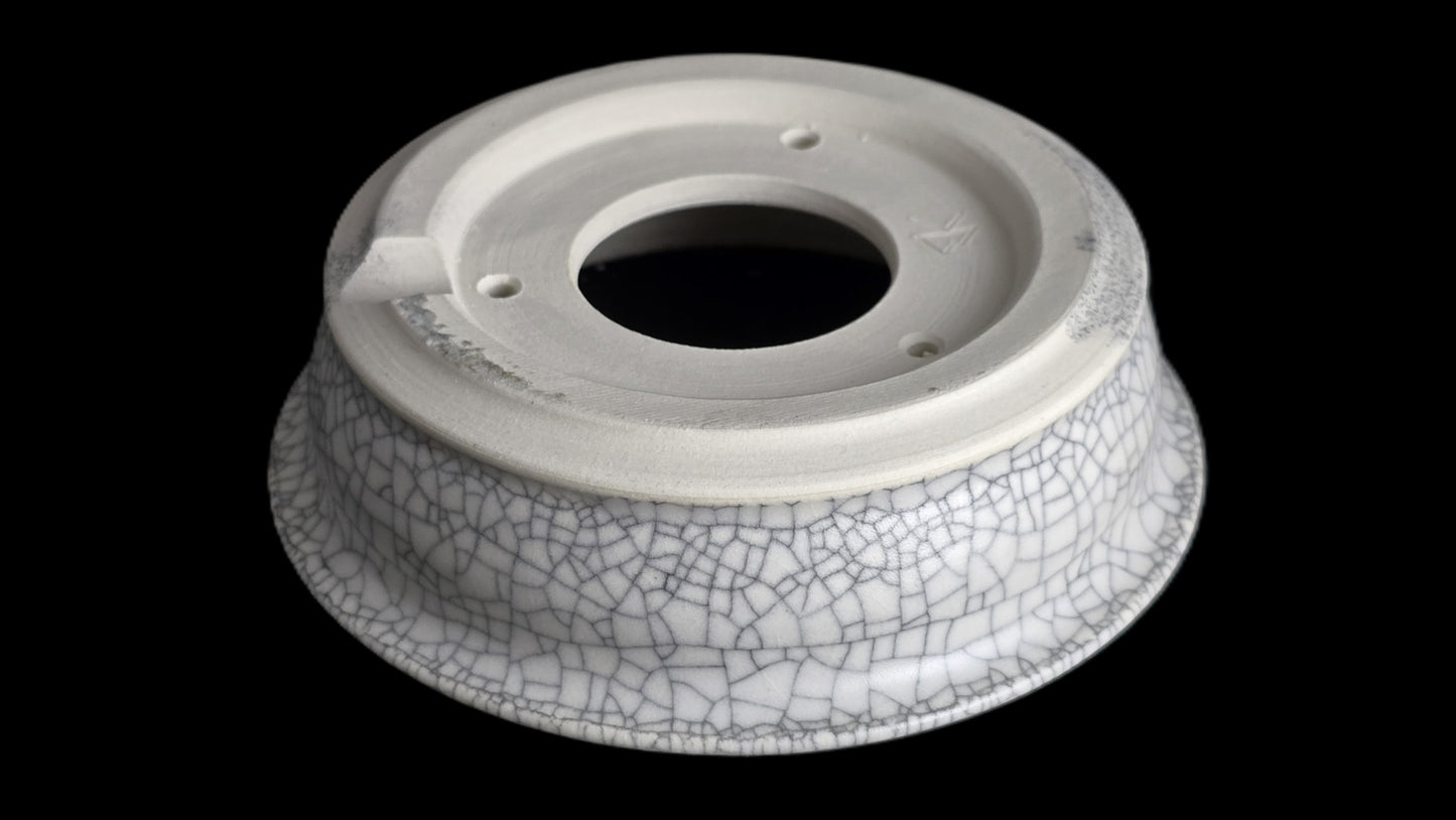 Bonsai Pot, Matte Crackle Round 1-26 - 5" X 1.5"