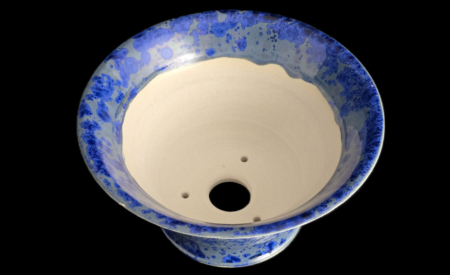 Bonsai Pot, Crystal Flare Round 1-26 - 6.25" X 3.5"