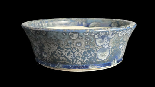 Bonsai Pot, Blue Crystal Round 1-26 - 5.5" X 2"