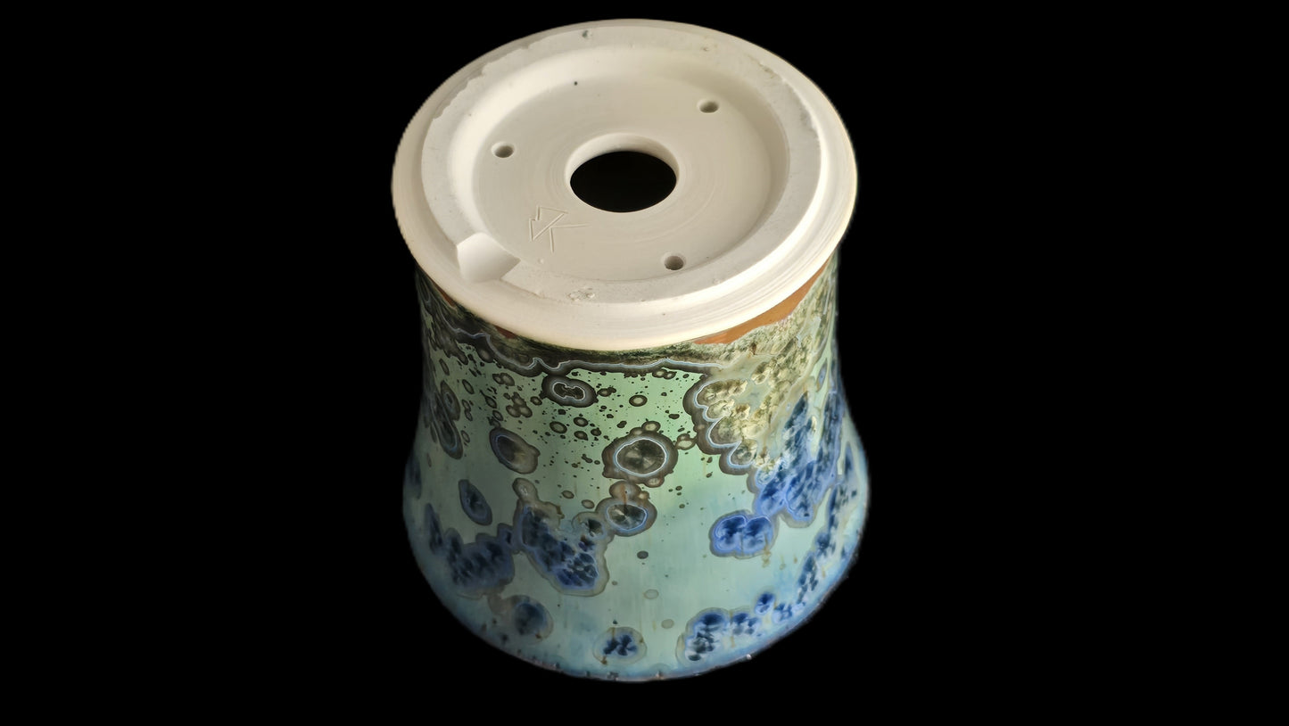 Bonsai Pot, Ocean Crystalline Round 1-26 - 5" X 5"