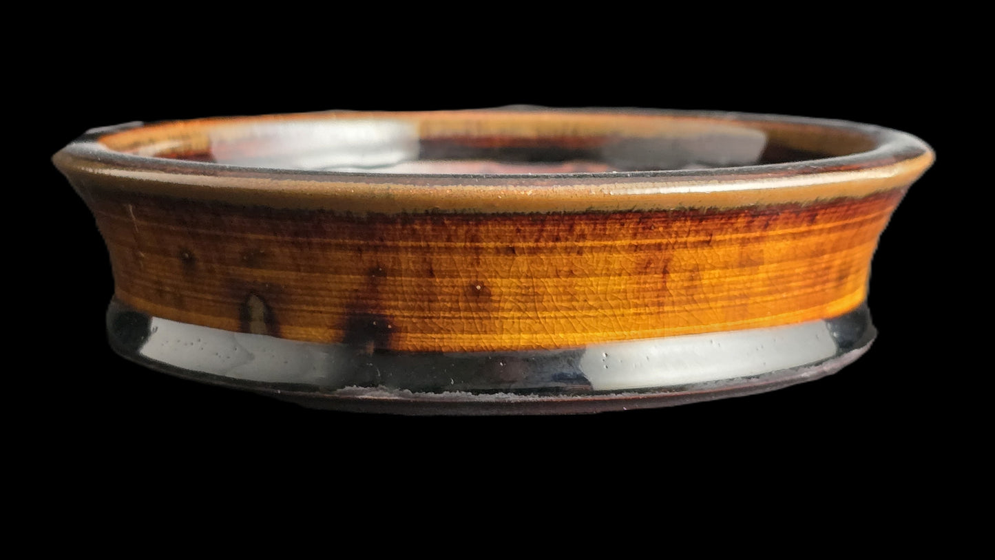 Bonsai Pot, Lava Crystalline Round 1-26 - 5.5" X 1.5"