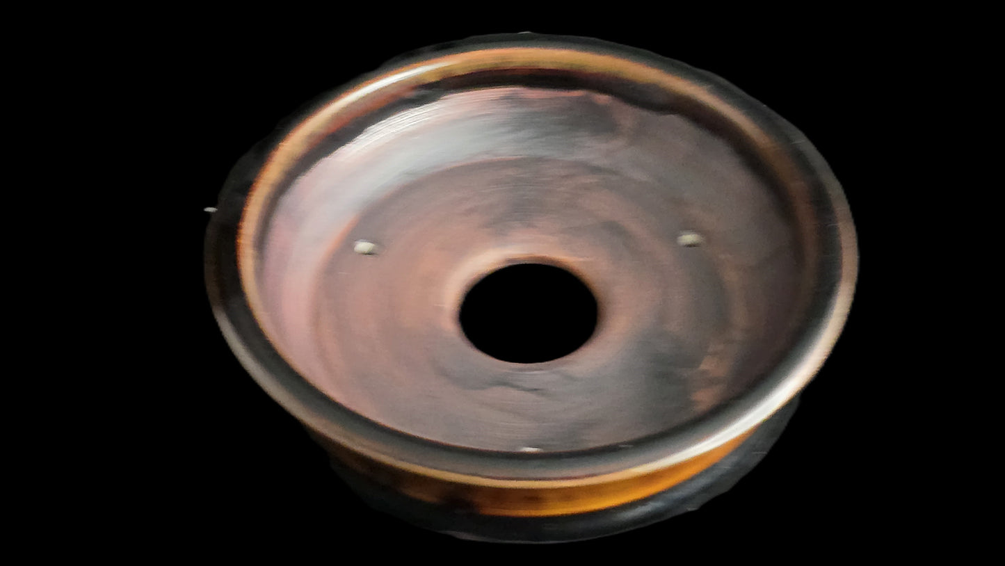 Bonsai Pot, Lava Crystalline Round 1-26 - 5.5" X 1.5"