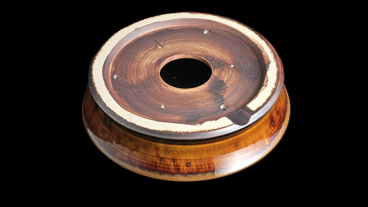 Bonsai Pot, Lava Crystalline Round 1-26 - 5.5" X 1.5"