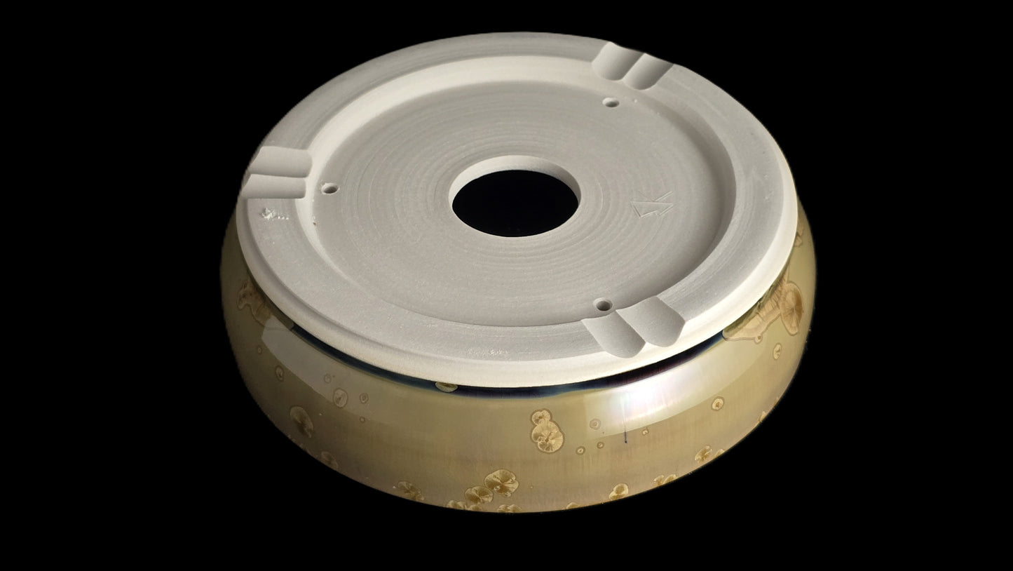 Bonsai Pot, Earthy Crystalline Round 1-26 - 8" X 2"