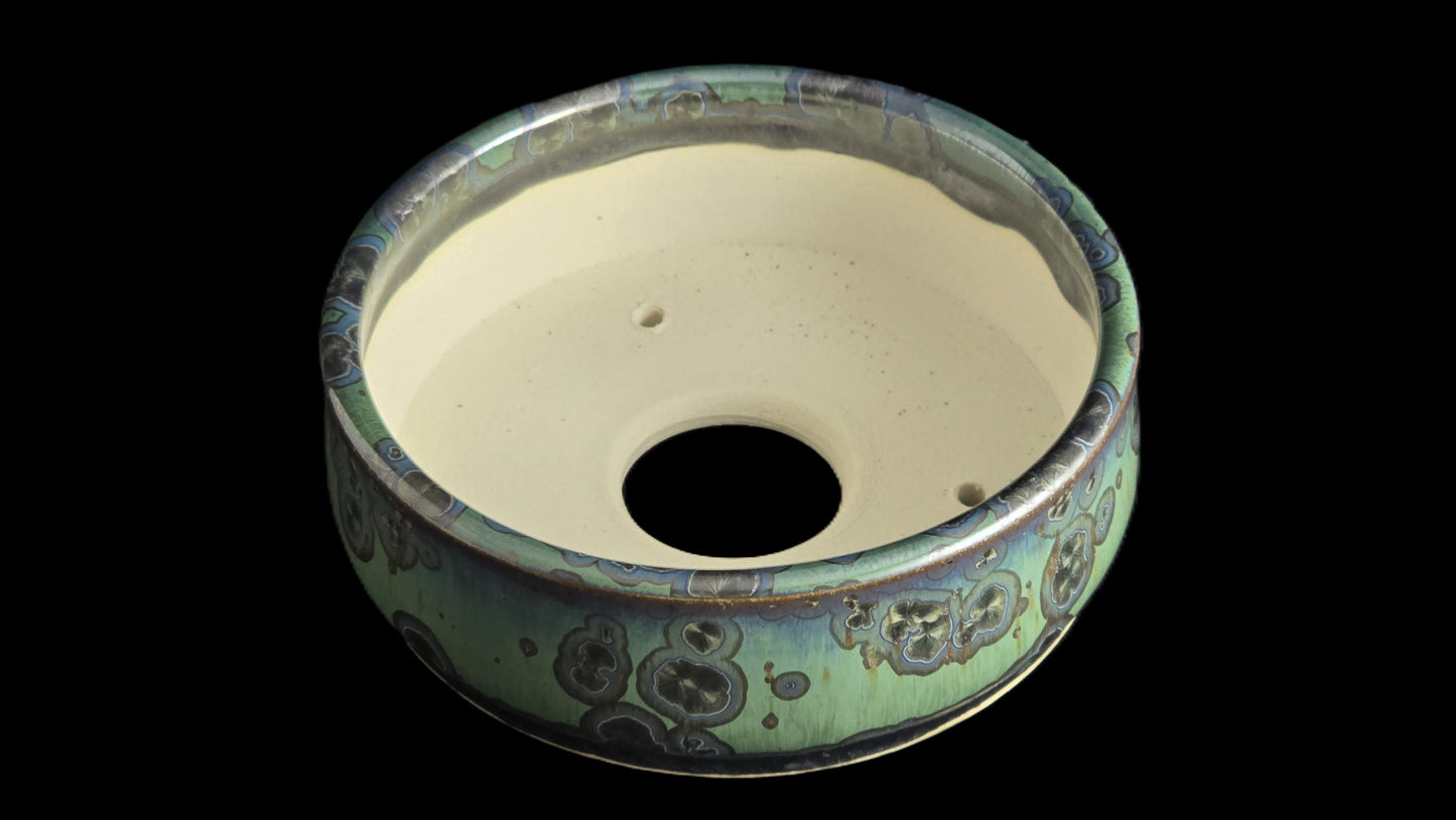 Bonsai Pot, Crystalline Round 1-26 - 5" X 1.75"