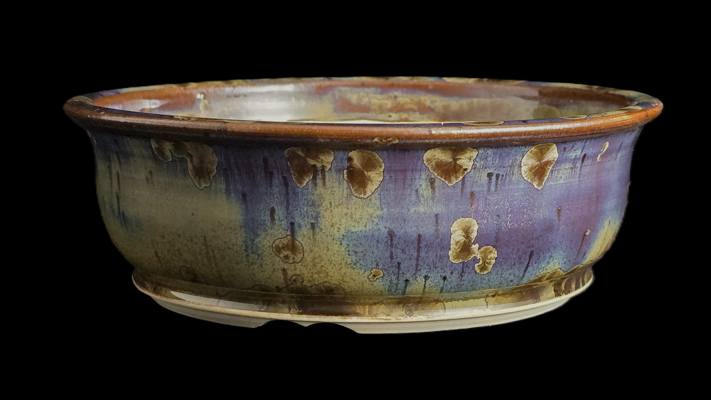 Bonsai Pot, Crystalline Round 1-26 - 6.25" X 2.25"