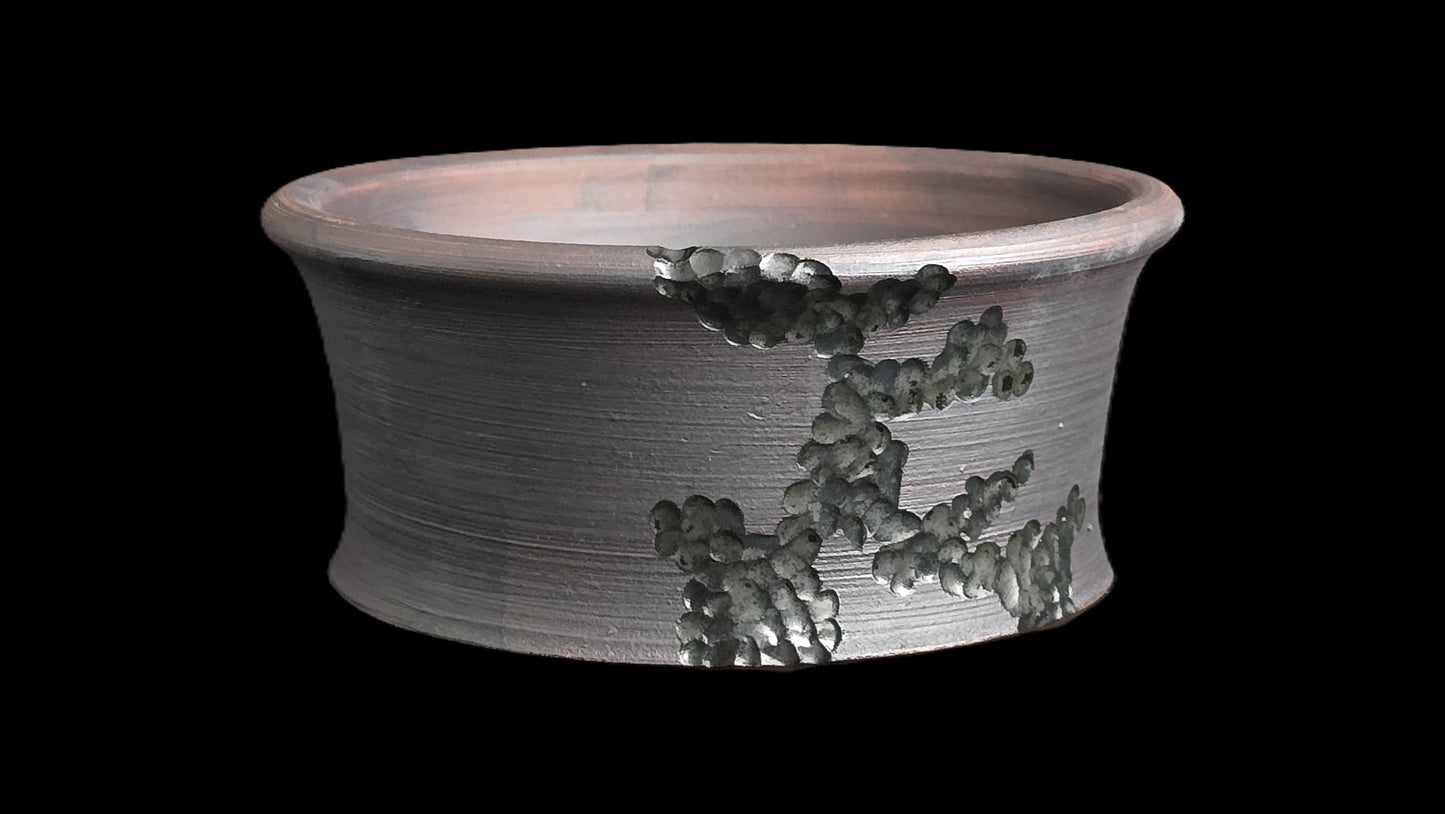 Bonsai Pot, Carved Round 1-26 - 5.25" X 2.5"