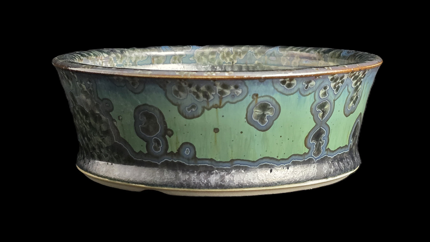 Bonsai Pot, Crystalline Round 1-26 - 5.25" X 2"