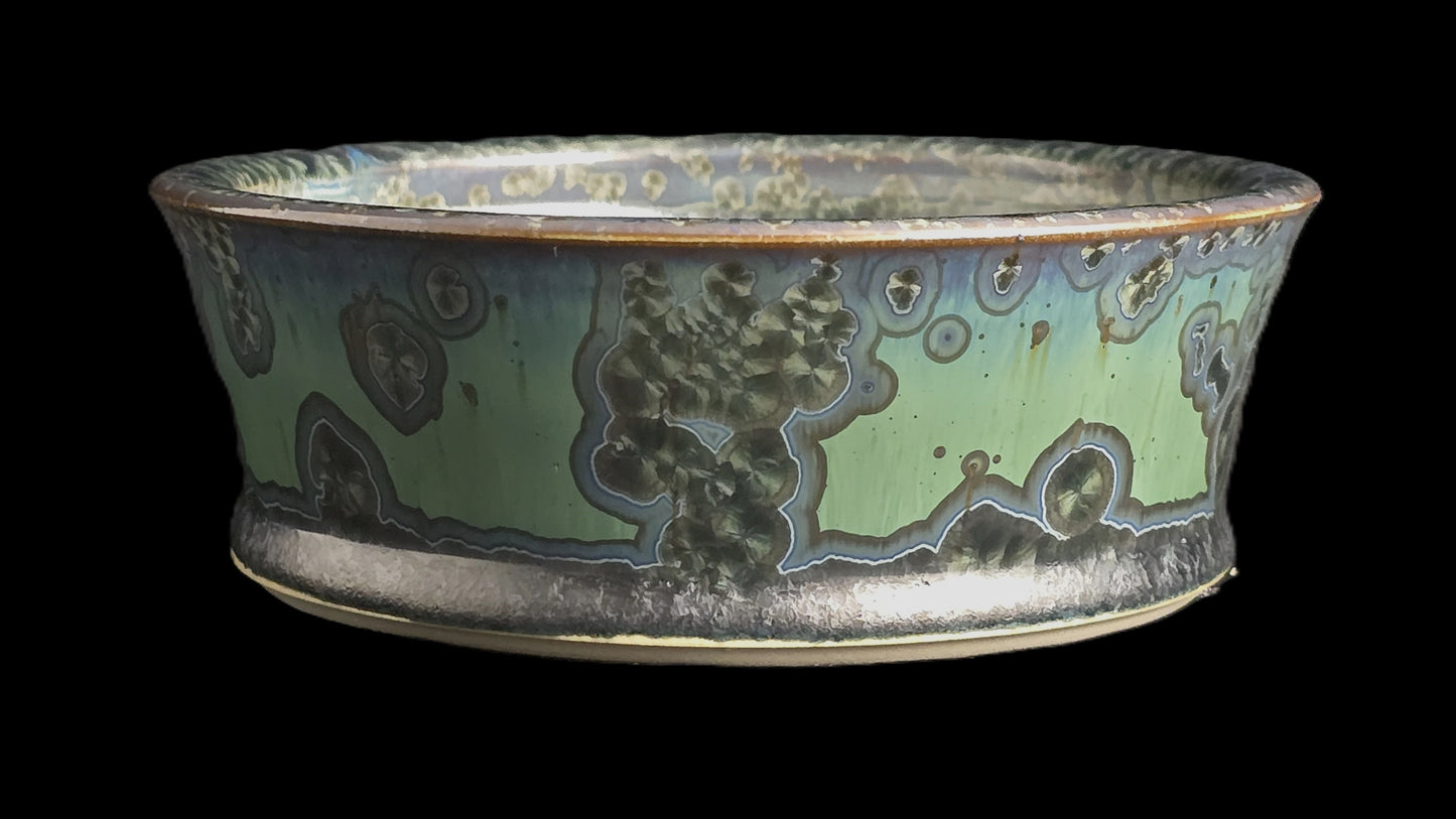 Bonsai Pot, Crystalline Round 1-26 - 5.25" X 2"