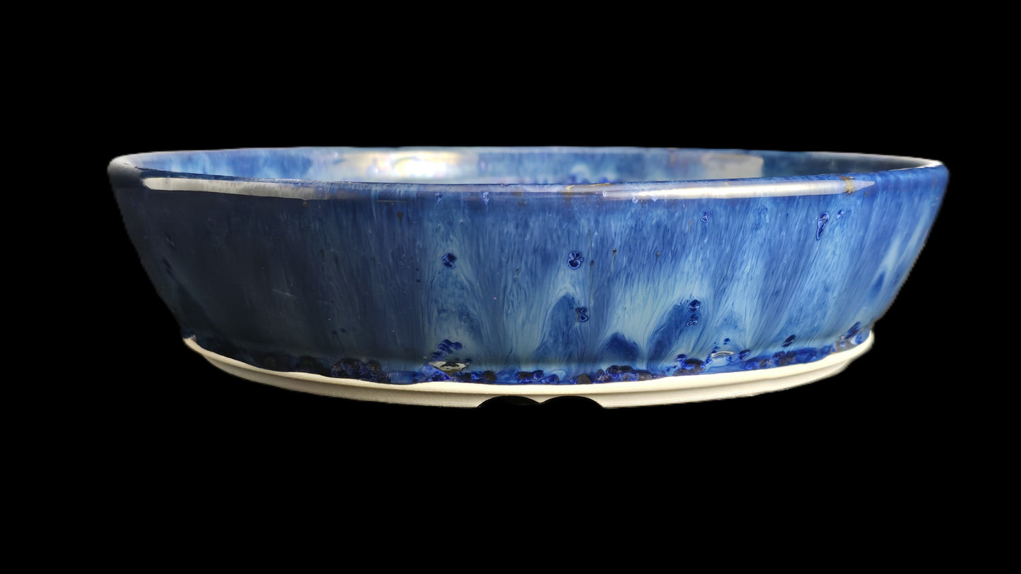 Bonsai Pot, Crystalline Round 1-26 - 9" X 2"
