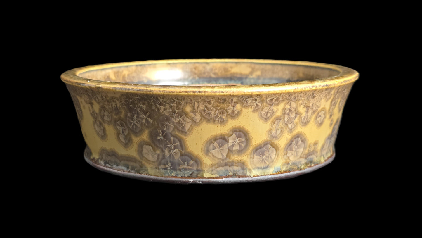 Bonsai Pot, Crystalline Round 1-26 - 7" X 2"