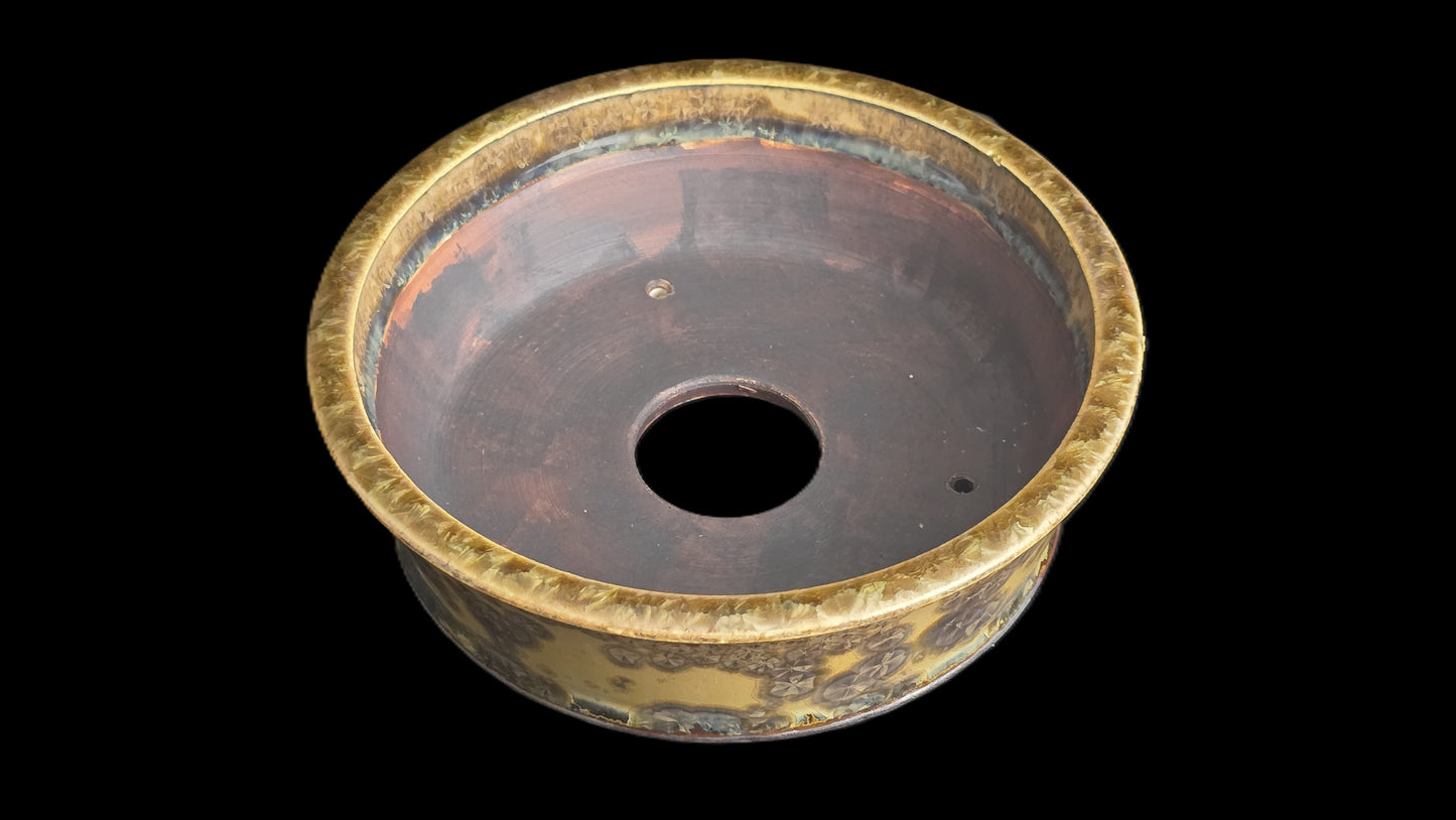 Bonsai Pot, Crystalline Round 1-26 - 7" X 2"