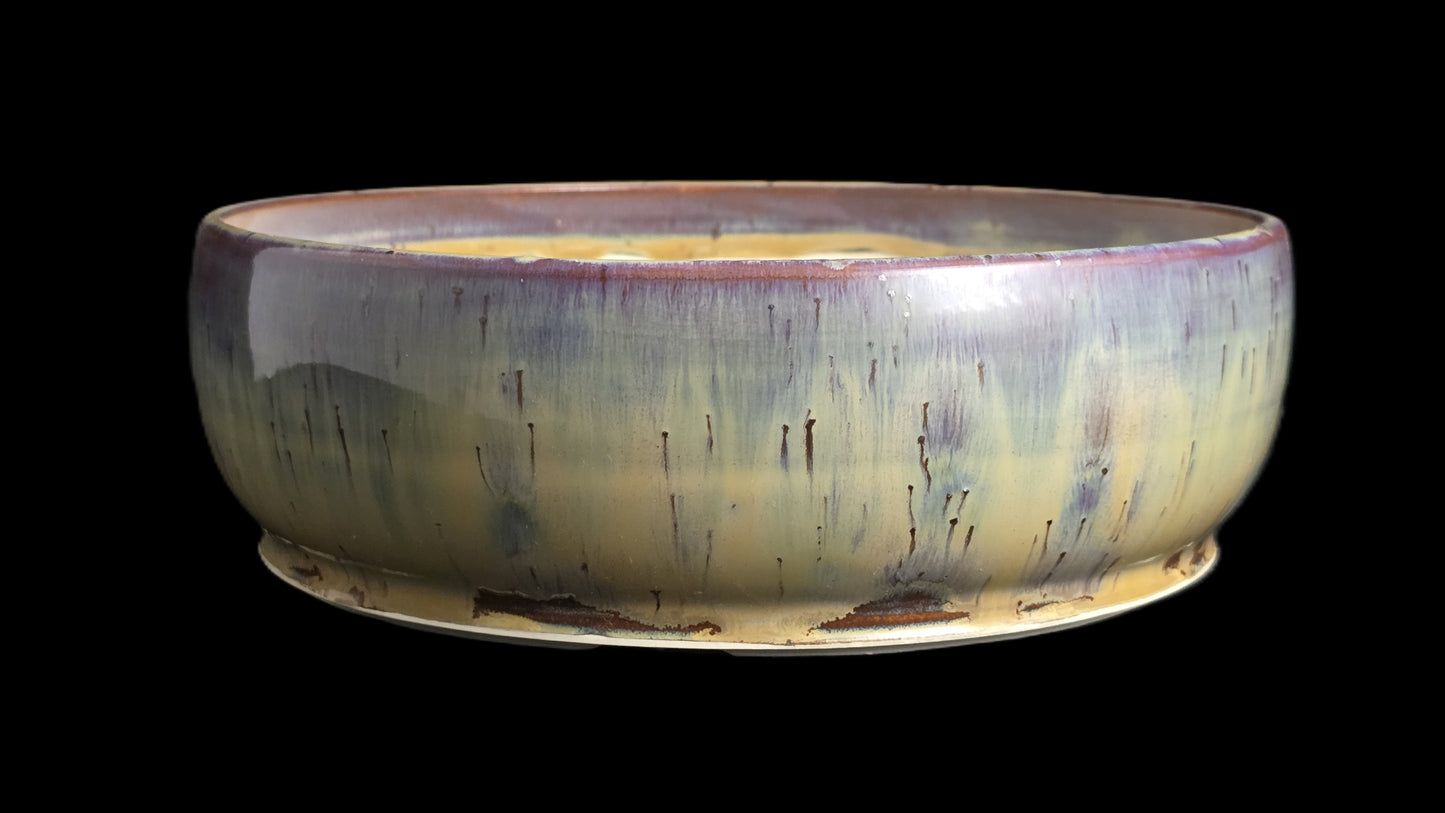 Bonsai Pot, Crystalline Round 1-26 - 8" X 2.5"