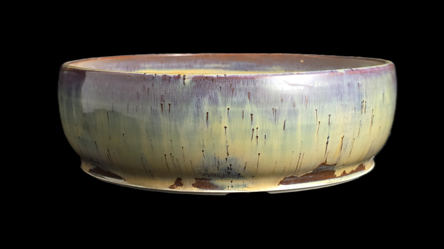 Bonsai Pot, Crystalline Round 1-26 - 8" X 2.5"