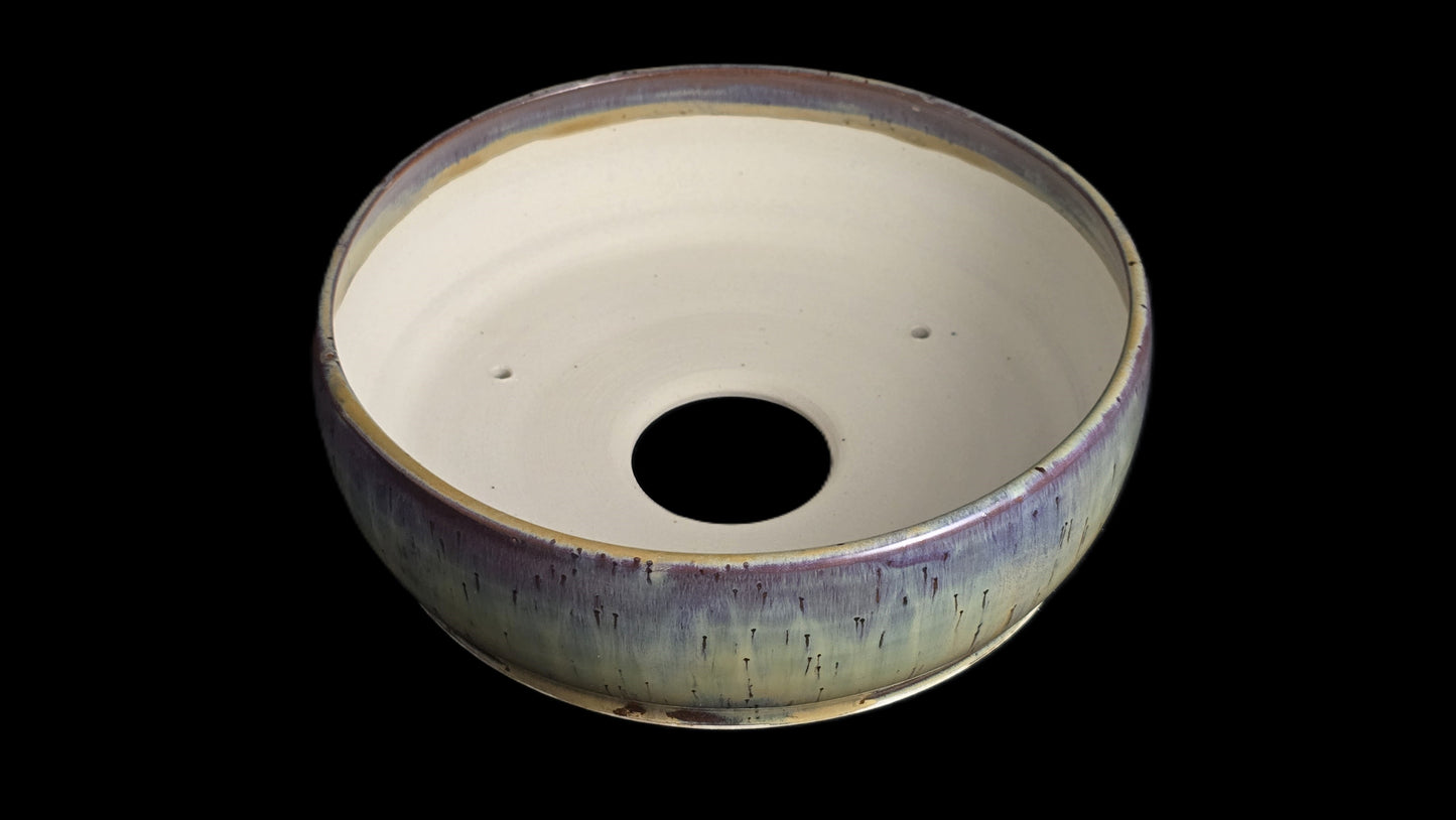 Bonsai Pot, Crystalline Round 1-26 - 8" X 2.5"
