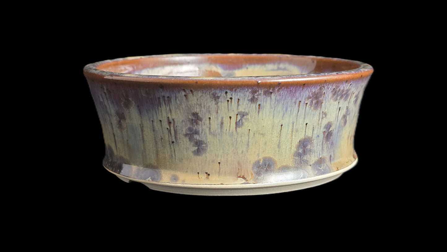Bonsai Pot, Crystalline Round 1-26 - 5.25" X 2"