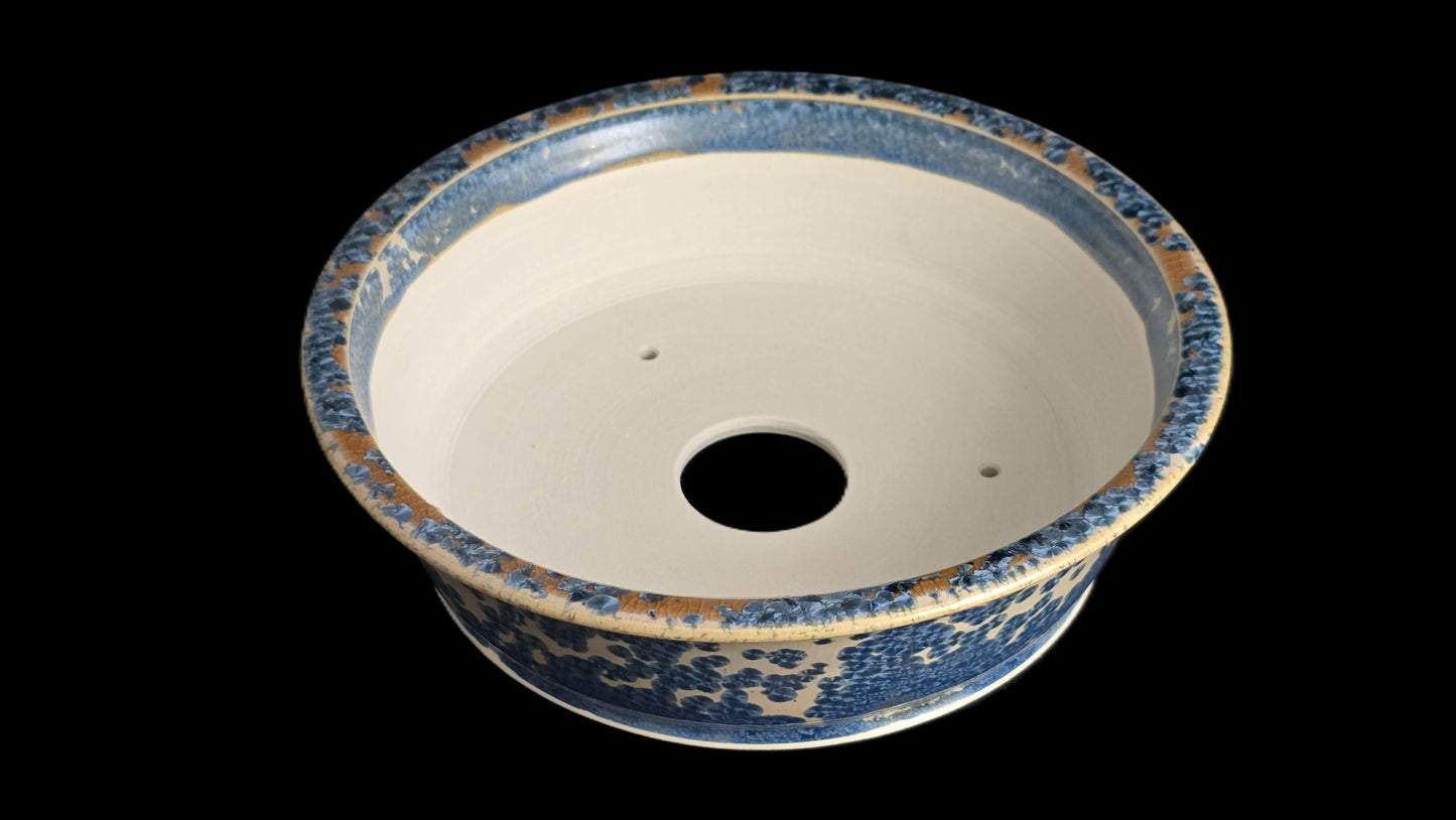 Bonsai Pot, Crystalline Round 1-26 - 9.25" X 2.75"