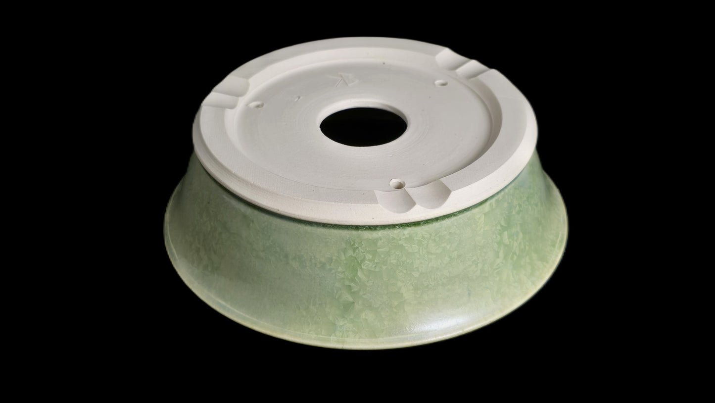 Bonsai Pot, Crystalline Round 1-26 - 6.5" X 2"