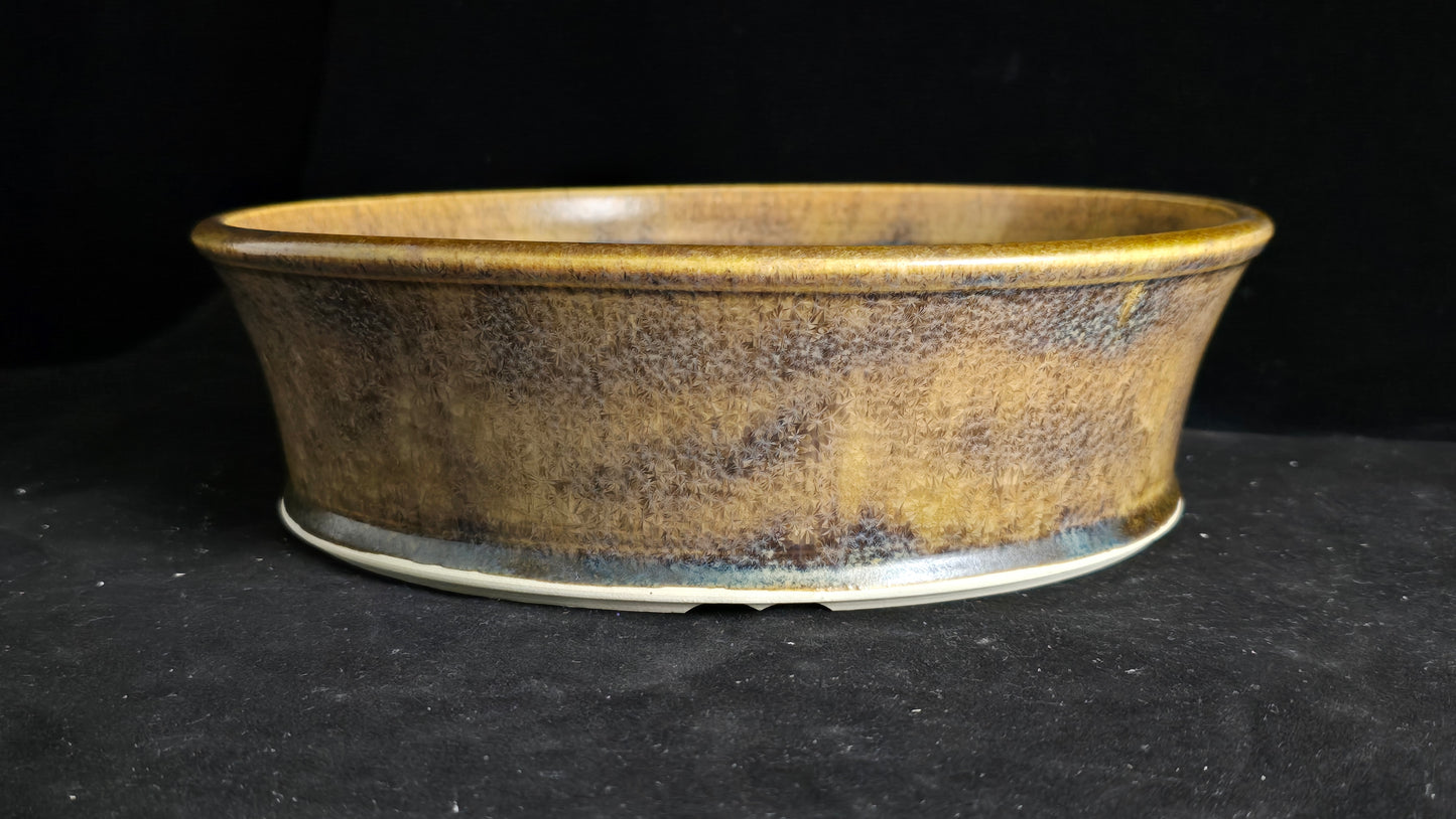 Bonsai Pot, Crystalline Round 2-26 - 10" X 3"