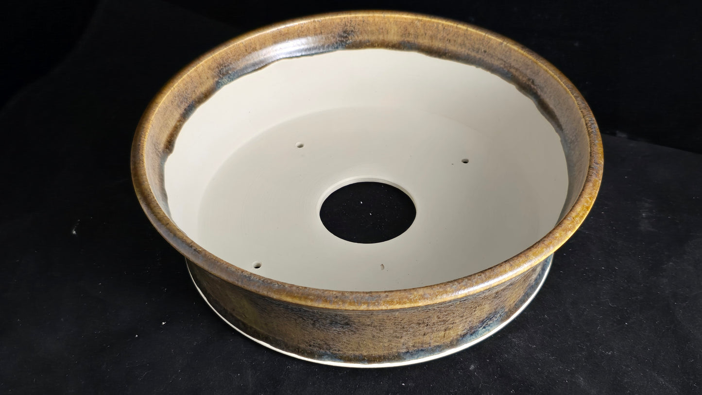 Bonsai Pot, Crystalline Round 2-26 - 10" X 3"