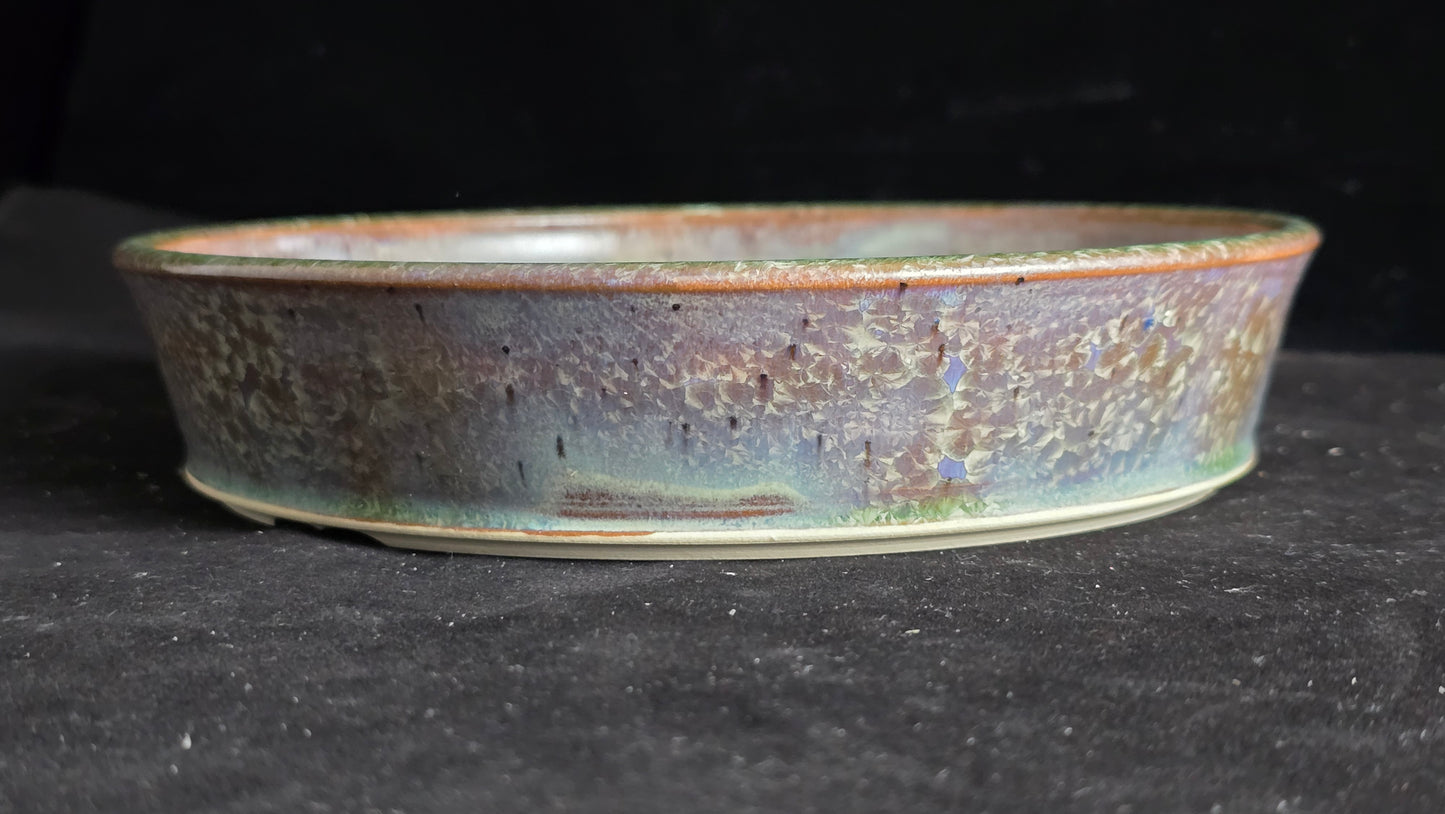 Bonsai Pot, Crystalline Round 2-26 - 7.25" X 1.5"