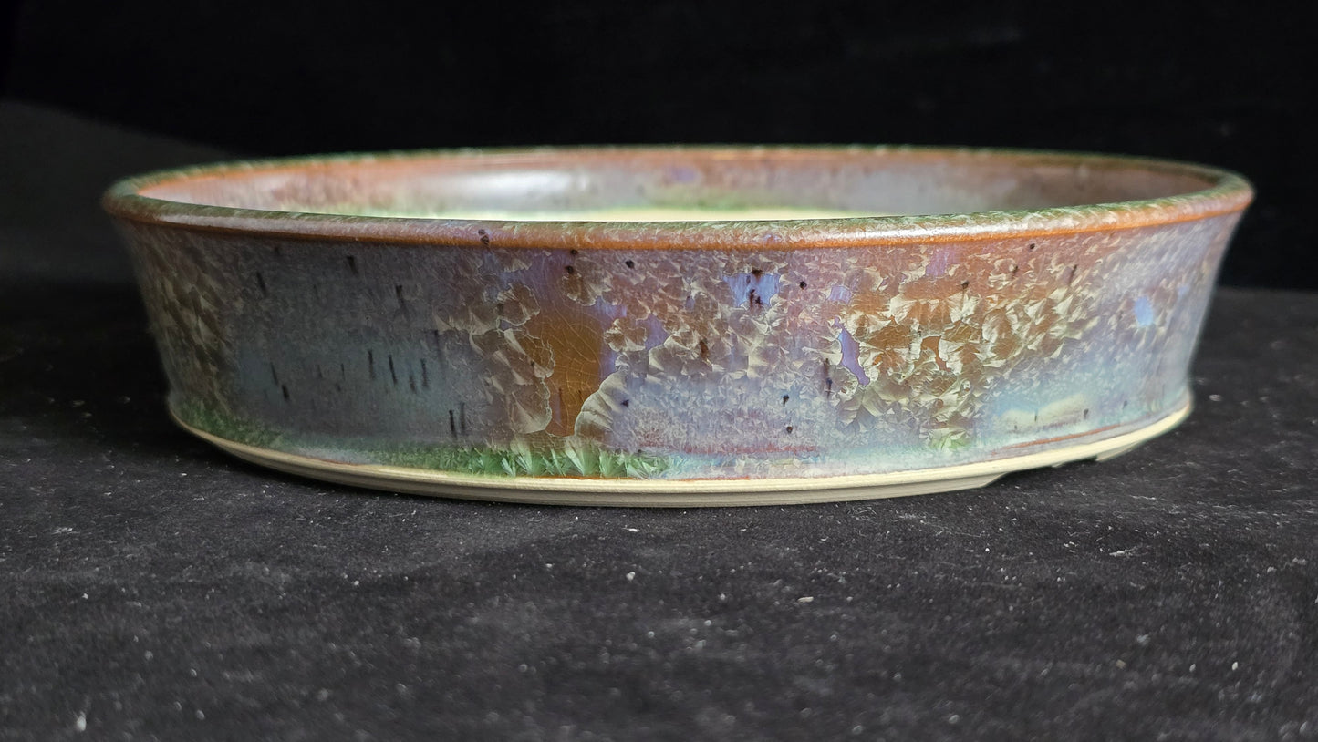 Bonsai Pot, Crystalline Round 2-26 - 7.25" X 1.5"