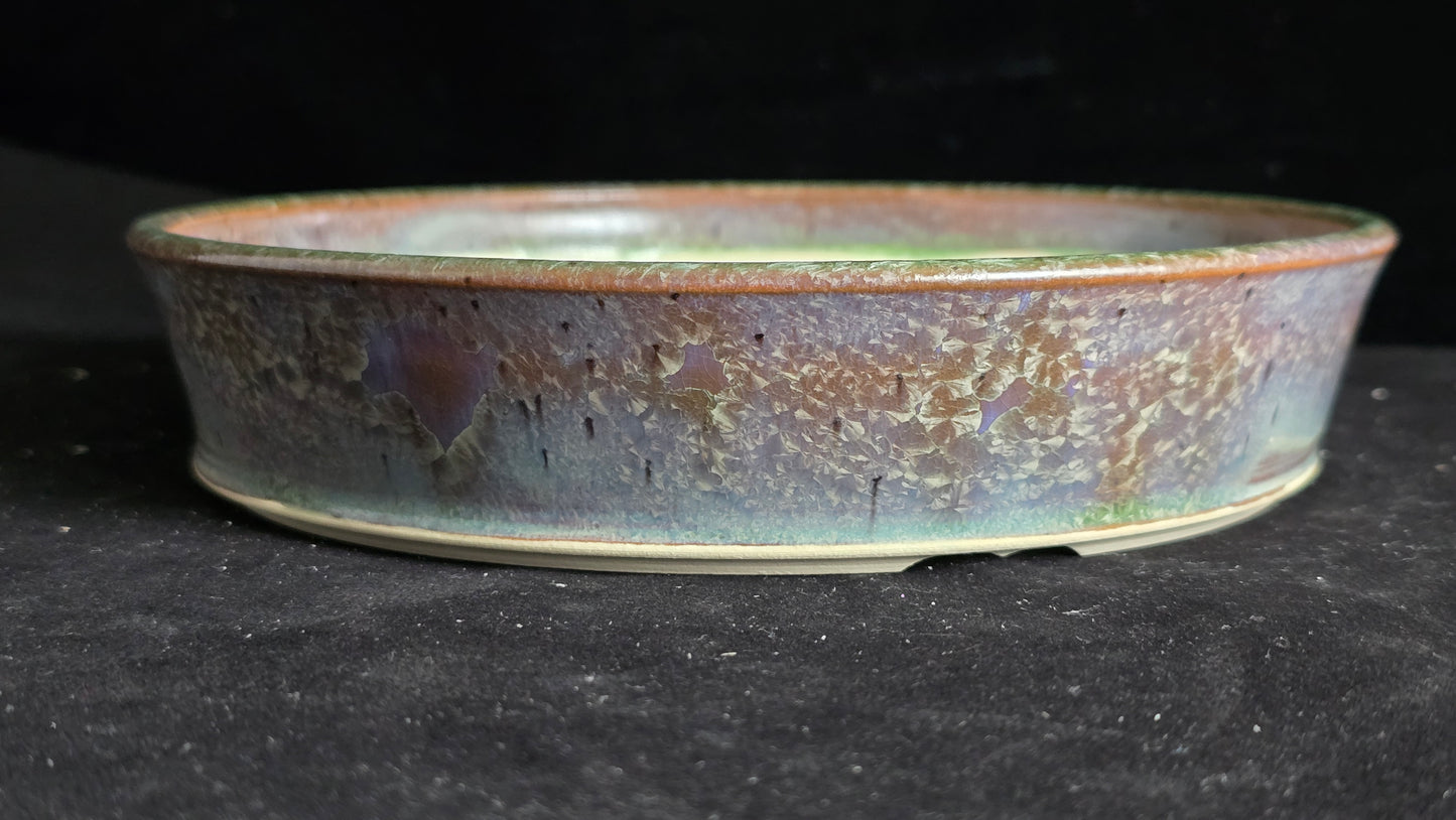 Bonsai Pot, Crystalline Round 2-26 - 7.25" X 1.5"