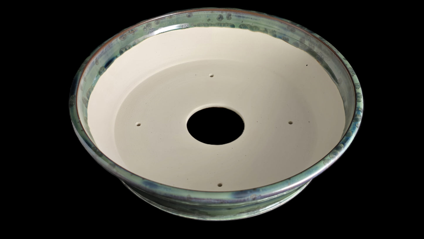 Bonsai Pot, Crystalline Round 2-26 - 11" X 2.75"