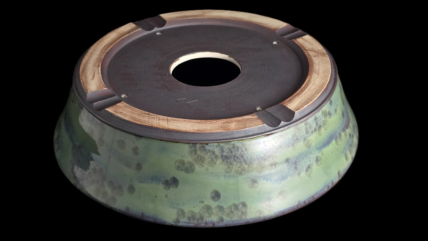 Bonsai Pot, Crystalline Round 2-26 - 11" X 2.75"
