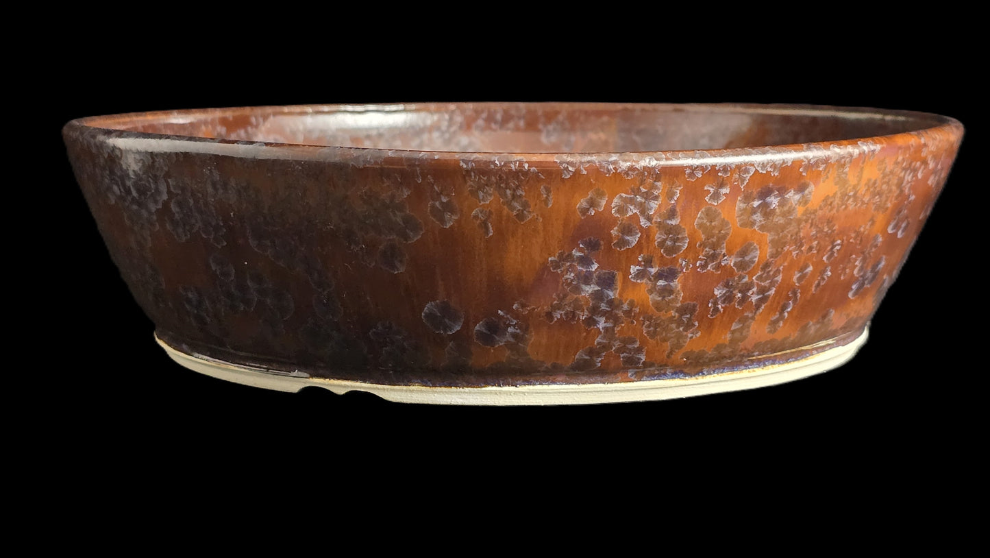 Bonsai Pot, Crystalline Round 2-26 - 10" X 2.5"