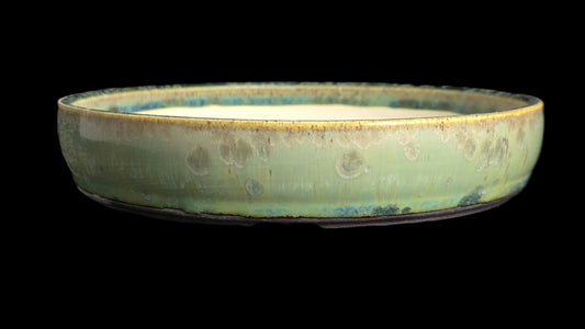 Bonsai Pot, Crystalline Round 2-26 - 8" X 1.5"