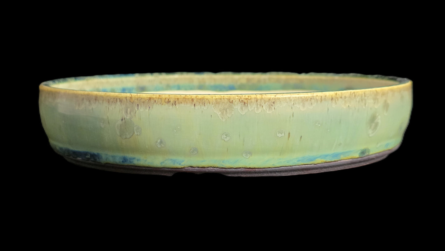 Bonsai Pot, Crystalline Round 2-26 - 8" X 1.5"